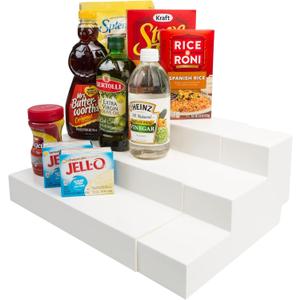 Dial Industries 3 Tier Adjustable Canned Goods Shelves for Kitchen Cabinet and Pantry Organization, Mega