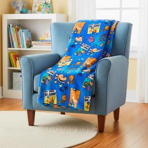 Franco Dog Man Supa Book Kids Bedding Super Soft Cozy Plush Throw, 40 in x 50 in, (Officially Licensed Product)