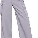 A
ANRABESS Women Scrub Cargo Pants High Waisted Wide Leg Lightweight Casual Relaxed Fit Pant 2026 Vacation Y2K Streetwear
 X-Large