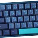 Tsungup PBT Keycaps 134 Keys Cherry Profile Arabian Sea Keycaps Dye Sublimation Japanese Keycaps with 6.25U 7U Spacebar for Cherry MX Switches Mechanical Keyboard