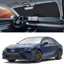 INSAUTO Windshield Sun Shades Custom Fit for Toyota Camry 2007-2017- Sunshade for Front Window Cover - Double Layer Heat Shield Sun Visor Cool Car Accessory