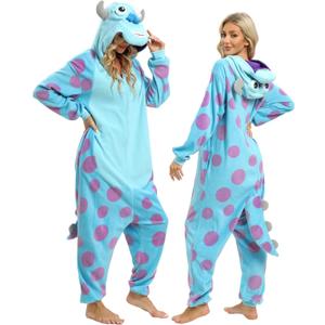 Onesie Adult Animal Pajamas (X-Large, 0067blue)