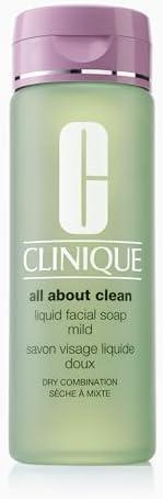 Clinique 3-Step All About Clean Liquid Gentle Facial Cleanser Soap For Dry Combination Skin | Type 2