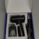 Compressed Air Duster, 100000RPM Handheld Car Vacuum/Air Blower& Pump, 3 Gear Adjustable Electric Air Duster/Car Vacuum Cleaner, Keyboard Duster with LED Light-10 Kits Air Blower for Computer(Black)