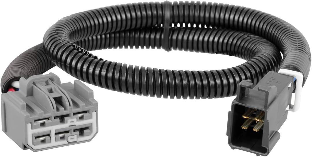 CURT 51423 Quick Plug Electric Trailer Brake Controller Wiring Harness, Fits Select Buick Enclave, GMC Acadia, Chevrolet Traverse, Saturn Outlook