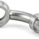 3AN Male to 10.2mm 3/8" Banjo 45 Degree Stainless Steel Brake Hose Brake Clutch Fitting Adapter