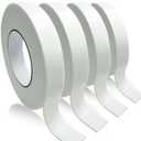 Double Sided Foam Tape, Strong Adhesion Mounting Tapes (L196IN * W0.94IN * 4 Rolls), White, Heavy Duty Sticky Strips for Wall Art, Office Decor, Posters/Picture Hanging, Packaging, Bonding