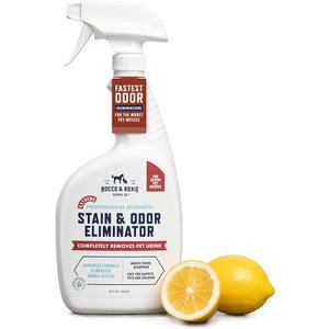 Rocco & Roxie Extreme Stain & Odor Eliminator for Strong Odor, Pet Urine Enzyme Cleaner Destroyer, Stain Remover, Dog Poop and Cat Pee, Enzymatic Carpet Cleaner Spray for Home, Puppy Potty Training