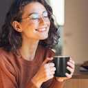 APEKX Warm Cup Coffee Mug Warmer Set - Smart Stable Constant Temperature 131F, 15W Wireless Charging, 12.8 oz Capacity - Supports USB-C Interface, Automatic Power On/Off Function (4 H). (Black)