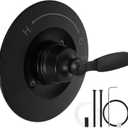 T14032-BL Matte Black Shower Handle, Metal,Compatible with Monitor RP46074 & RP19804,Compatible with Delta Classic 13/14 Series,Valve Not Included (Handle)