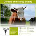 50 Pcs Black Electric Fence Wire Screw-in Insulator and 1 Insulator Socket Tool Labor-Saving Fence Ring Post Wood Post for Tape Rope Electric Wire Animal Agricultural Garden(Functional)