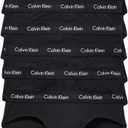 Calvin Klein Men's Underwear Cotton Stretch 7-pack Hip Brief (X-Large, Black)