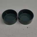 SPUNKYJUNKY 28.7OZ Ceramic Dog and Cat Bowl, Modern Cute Weighted Food Water Bowl for Replacement Light Green (2 Pack) (3.6 CUPS  2)