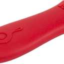 Lodge Silicone Hot Handle Holder - Dishwasher Safe Hot Handle Holder Designed for Lodge Cast Iron Skillets 9 Inches+ w/ Keyhole Handle - Reusable Heat Protection Up to 500 - Red (5.625" x 2")