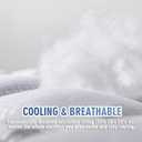 MATBEBY King Size Mattress Pad - Cooling Breathable Mattress Topper, Quilted Fitted Mattress Protector, Pillow Top Mattress Cover with 8-21" Deep Pocket, Soft, Machine Washable, White, 78x80 Inches