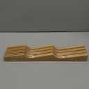 In-Drawer Knife Block Organizer - Bamboo Wood Drawer Knife Organizer-Protecting Knife Organizer Block (Not Included) (Natural, 7 Knives Dock)