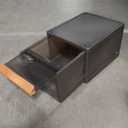 16.5L Stackable Storage Bin Plastic Drawer with Lid Box Closet Shelf Organizer