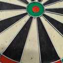 Dartboard with Staple-Free Bullseye Easily Recognizable Numbers 18g Steel Tip Darts Set 12 Steel Tip Darts 18g Mounting Kits Include