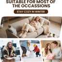 Thermal Socks for Women, 3 Pairs Warm Thick Full Cushioned Knit Winter Crew Wool Boot Socks, Cozy Gift (Coffee Assorted)