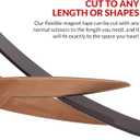 Magnetic Tape, 15 Feet Magnet Tape Roll (1/2'' Wide x 15 ft Long), with 3M Strong Adhesive Backing. Perfect for DIY, Art Projects, whiteboards & Fridge Organization
