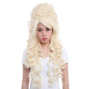 Nuoqi 31.5" Women's Wig California Marie Antoinette Cosplay Costume Long Hair Curly Wavy Full Head Party Hairpiece Beige