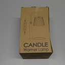 Candle Warmer Lamp with Timer and Dimmer - Glass Electric Wax Melt Heater with Wood Holder for Home Dcor, Bedroom, Office & Living Room (2 Bulbs Included) (Green)