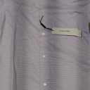 Calvin Klein Boys' Long Sleeve Patterned Dress Shirt, Button-Down Style with Cuffs & Shirttail Hem, Size 12