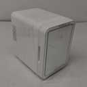 Skincare Fridge With Dimmable LED Mirror, 4L Makeup Mini Fridge for Bedroom, Cosmetics, SkinCare, Cooler & Warmer, Portable Small Refrigerator for Car, Office and Food- White