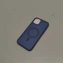 SUPFINE Magnetic for iPhone 15 Plus Case & iPhone 14 Plus Case with Screen Protector (Compatible with MagSafe)(Military Grade Drop Protection) Translucent with Anti-Fingerprint Phone Case,Deep Blue