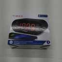 Timex Alarm Clock for Bedroom with FM Radio and 10 Station Presets, Clock Radio with Dual Alarms, USB Charger, Large Display, Sleep Timer, and Snooze  Black (T232B)