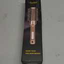 Sndyi Small Round Brush for Blow Out, Nano Thermal Ceramic Ionic Round Hair Brush with Boar Bristles, Boost Shine & Volume, For Short Hair with Quick Blow Drying & Salon Styling -2 Inch, Barrel 1 Inch