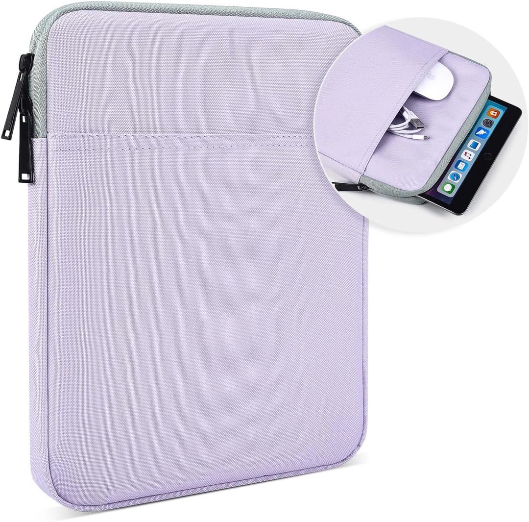 12.9-13 inch iPad Pro Tablet Sleeve Case for 2024 iPad Pro 13 inch M4, iPad Air 13" M2 M3(2025), iPad Pro 12.9 inch M2 M1(6th/5th/4th/3rd Gen) 2022-2018 with Magic Keyboard Cover Bag -Purple
