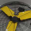 24" Industrial Fan Heavy Duty, 8500 CFM High Velocity Floor Fan 3 Speeds, Metal Construction and Aluminum Blades, 360° Tilt Metal Fan for Warehouse Garage Shop Workshop Factory and Basement Yellow