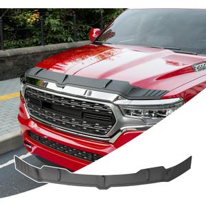 Hood Protector Compatible with 2019-2025 Dodge RAM 1500 Hood Deflector TPE Hood Shield Replacement for 2019-2023 2024 2025 Dodge RAM 1500 Accessories