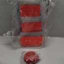 Tatuo 48 Sets Valentines Red Charcuterie Boxes with Clear Lids and Rope Square Cookie Bakery Box Disposable Dessert Boxes for Wedding Party, Sandwich, Cake Containers, 3 Sizes