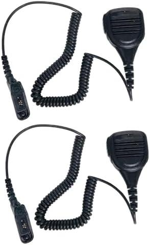 TDYU Speaker Mic Compatible for Motorola APX4000 APX6000 XPR6550 XPR7550 APX7000 XPR6350 XPR7550e XPR7350 Two Way Radio 2 Pack