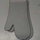 KITCHENAID Ribbed Soft Silicone Oven Mitt 2-Pack Set, 7.5"x13", Grey