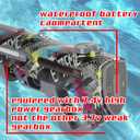 EMERBU Electric Squirt Water Gun Nova of EMERBU Aqua Series - LED Light - 7.4V High Power - AutomaticManual Modes - Automatic Water Absorption - High Speed - Long Range - High-Capacity