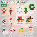 Nubee Christmas Ornaments Building Kit, Christmas Tree, Wreath, Santa, Snowman, Gingerbread, Reindeer, Nutcrackers, Snowflake 13-in-1. Stocking Stuffers Decor Toys Gifts for Boys Girls Kids.