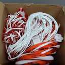 COOLWUFAN 24 Pack 22'' Christmas Candy Cane Pathway Markers, Christmas Outdoor Decorations Pathway Lights with 144 Warm Lights for Christmas Holiday Party Walkway Patio Garden Yard Lawn Decor