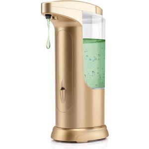 Automatic Soap Dispenser Touchless Sensor - Electric Liquid Soap Dispenser Touch Free with Adjustable Volume Switches for Kitchen Bathroom Countertop Shower Hotel,  (Not Gold ( Image Color))