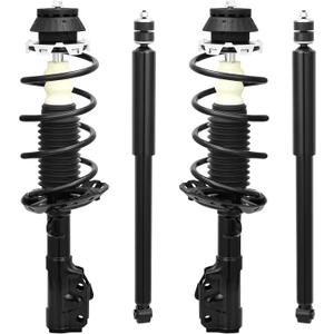 AUTOSAVER88 Front Complete Struts Rear Shocks Assembly Compatible with 2009-2014 Fit