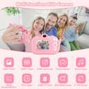 Kids Camera Toddler Toys for Girls, 3-12 Year Old Girl Birthday Gifts Toys, 48MP HD Kids Digital Camera for Kids, 1080P HD Video Toddler Camera Kid Toys Gifts for 3 4 5 6 7 8 9 10 Year Old Girls