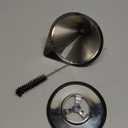 LHS Pour Over Coffee Dripper Stainless Steel Coffee Filter Metal Cone Filter Paperless Reusable Coffee Filter Single Cup Coffee Maker 1-2 Cup With Non-slip Cup Stand and Cleaning Brush