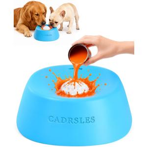 Slow Feeder Dog Lick Bowls, Dog Licking Bowl with Rolling Ball, Anti-Slip Lick Bowls with Roller Ball for Dogs, Pet Licking Toy for Puppy Small Medium Large Dogs, Spin to Eat Yogurt & Bone Broth