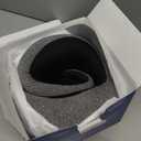 Travel Neck Pillow 3 in 1 with Heating and Massage, Memory Foam Cervical Pillow, 360 Ergonomic Design, Asymmetrical Sides Wireless Portable for Airplane Car Office, Skin-Friendly Cover (Grey)