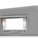 Youxmoto Left Driver Side Sun Visor Replacement for Honda Accord 2008 2009 2010 2011 2012 2013 2014 2015 2016 2017 Grey Car Visor, Replaces# 83280TA0A91ZB, with Vanity Mirror and Light