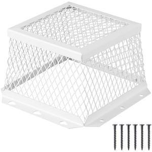 Pasimy 1 Pc 7" l x 7" W x 5" H White Stainless Steel Universal Vent guard, Easy Installation outside dryer vent cover Hood-style Kitchen Bathroom Exhaust Vents Cover