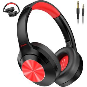 Hybrid Active Noise Cancelling Headphones - 2024 Upgraded Wireless Over Ear Bluetooth Headphones,100H Playtime,Hi-Res Audio,Deep Bass Noise Cancelling,Comfortable Ear Cup for Travel/Home/Office