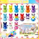 30Pcs Bunny Slow Rising Squishy Toys,Bulk Stress Relief Fidget Toy Squeeze Bunny for Kids,Treasure Chest Prizes, Classroom Prizes for Boys Girls